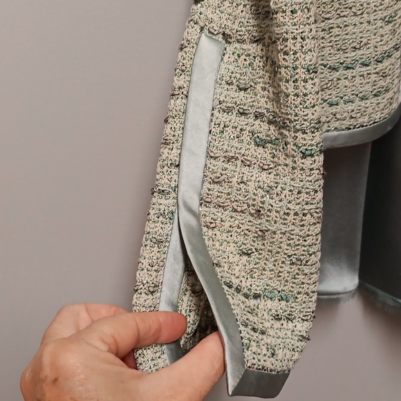 St. John Green Tweed Blazer Structured Jacket/ Skirt Suit, Size 10 - Picture 8 of 9